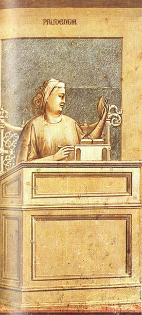 Wikioo.org - The Encyclopedia of Fine Arts - Painting, Artwork by Giotto Di Bondone - Scrovegni - [40] - Prudence