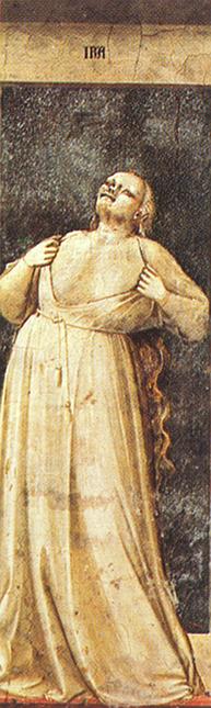 Wikioo.org – L'Enciclopedia delle Belle Arti - Pittura, Opere di Giotto Di Bondone - Scrovegni - [ 51 ] - Ira