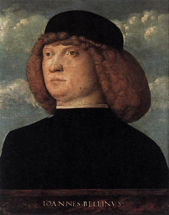 WikiOO.org - 百科事典 - 絵画、アートワーク Giovanni Bellini - の肖像画 若い 男