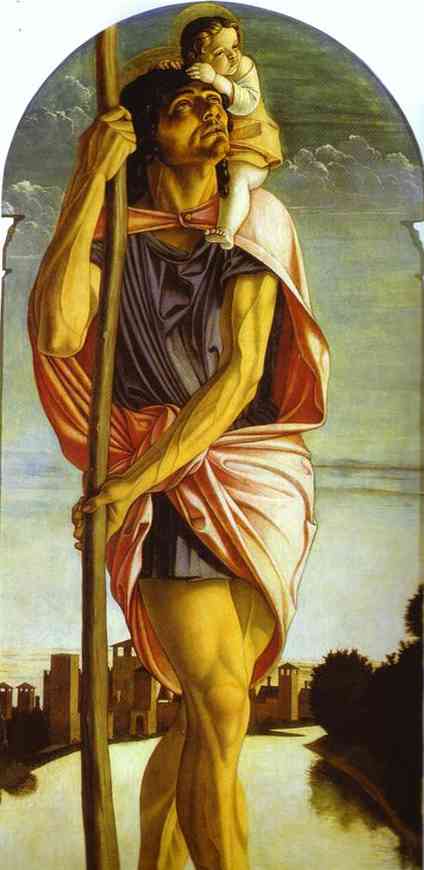Wikioo.org - The Encyclopedia of Fine Arts - Painting, Artwork by Giovanni Bellini - St. Christopher