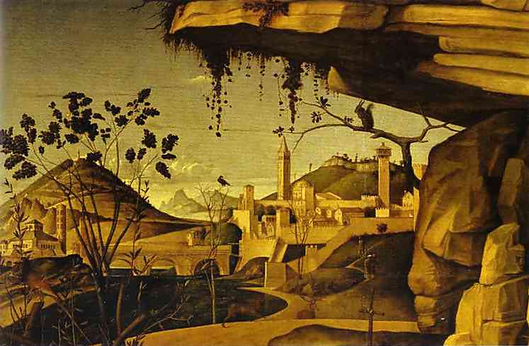 Wikioo.org - The Encyclopedia of Fine Arts - Painting, Artwork by Giovanni Bellini - St. Jerome in the Desert