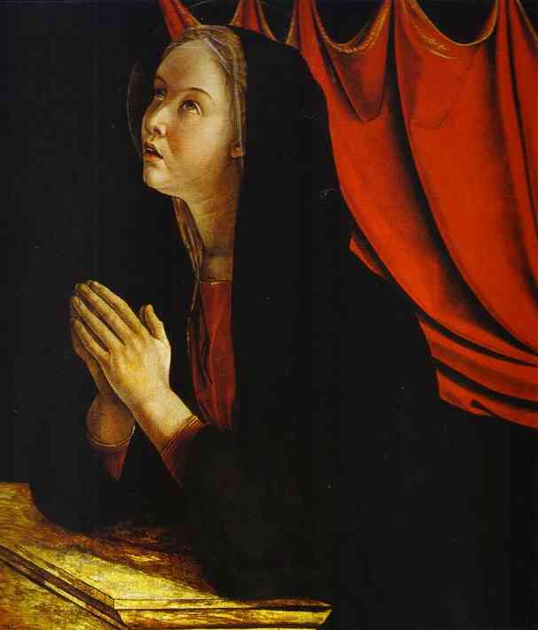 WikiOO.org - Енциклопедия за изящни изкуства - Живопис, Произведения на изкуството Giovanni Bellini - The Annunciation