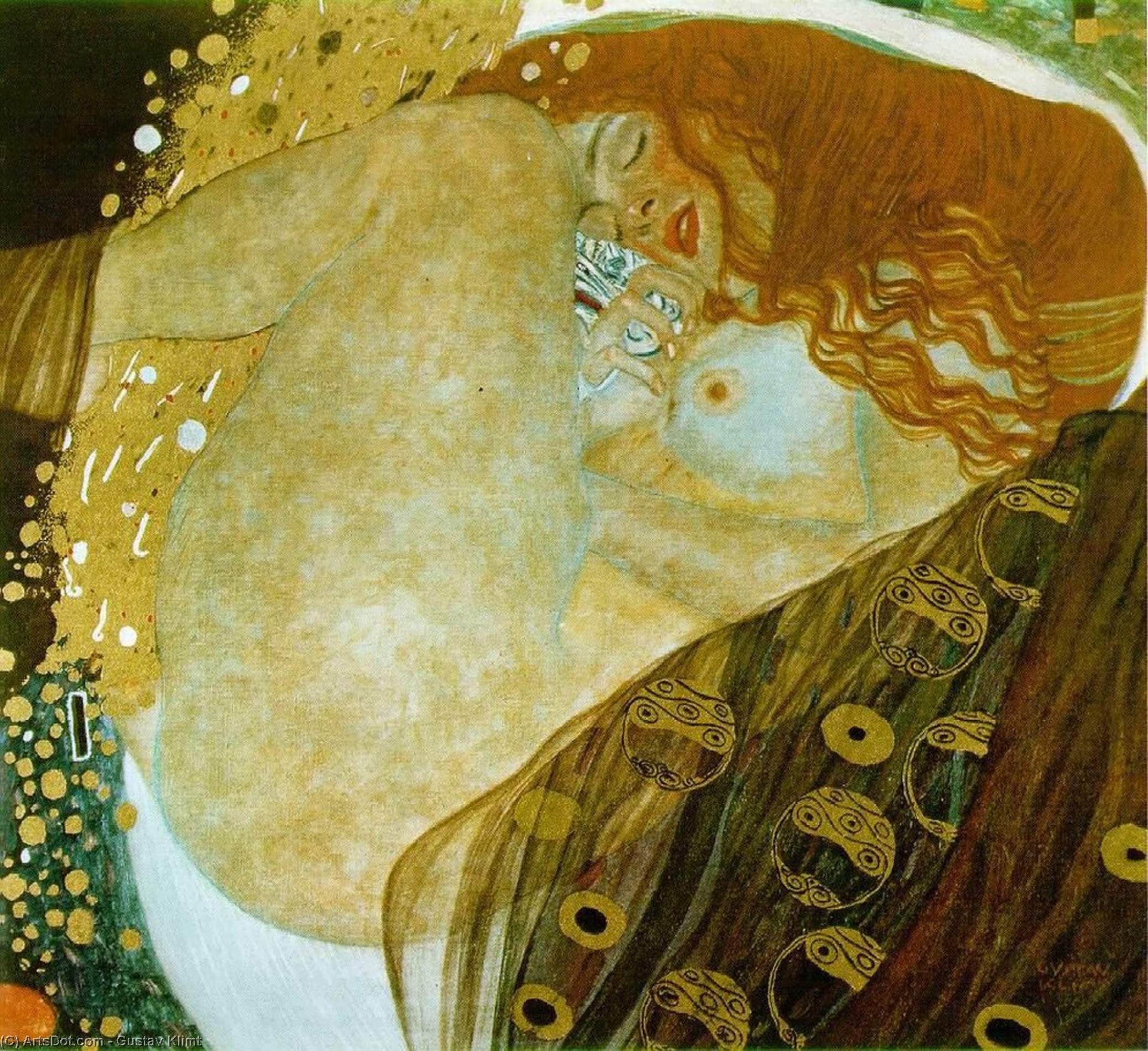 Wikioo.org - สารานุกรมวิจิตรศิลป์ - จิตรกรรม Gustav Klimt - Danae