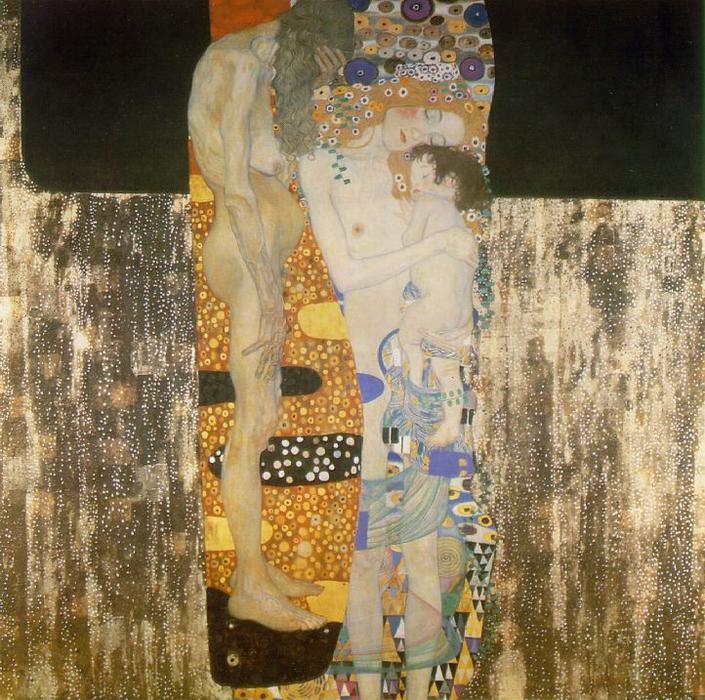 WikiOO.org - Encyclopedia of Fine Arts - Maalaus, taideteos Gustav Klimt - The Three Ages of Woman