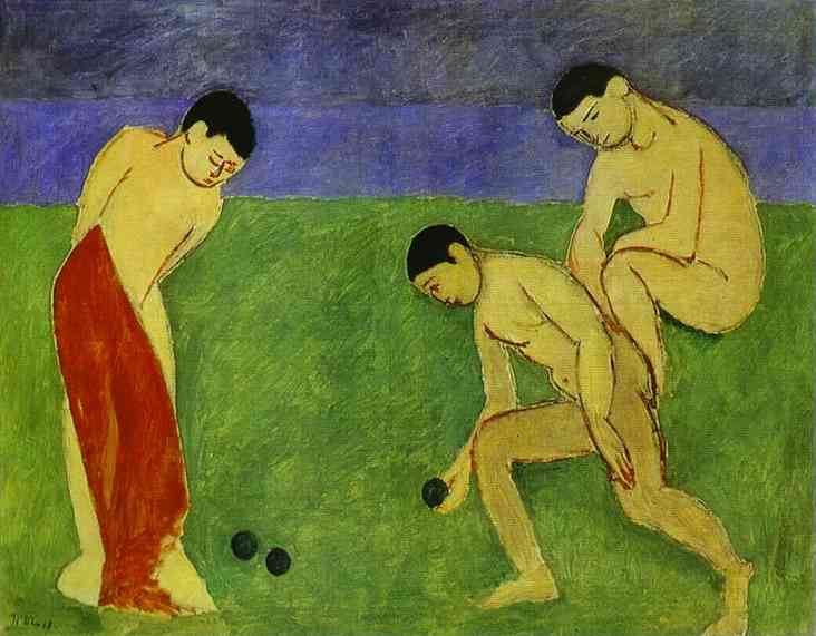 Wikoo.org - موسوعة الفنون الجميلة - اللوحة، العمل الفني Henri Matisse - A Game of Bowls