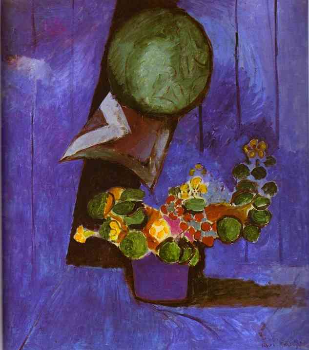 Wikioo.org - The Encyclopedia of Fine Arts - Painting, Artwork by Henri Matisse - Flowers and Ceramic Plate