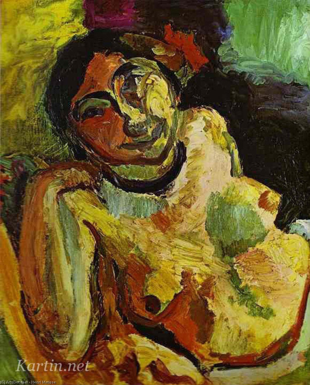 Wikoo.org - موسوعة الفنون الجميلة - اللوحة، العمل الفني Henri Matisse - Gypsy