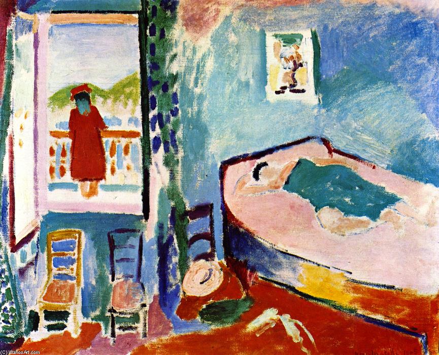 Wikoo.org - موسوعة الفنون الجميلة - اللوحة، العمل الفني Henri Matisse - Interior at Collioure