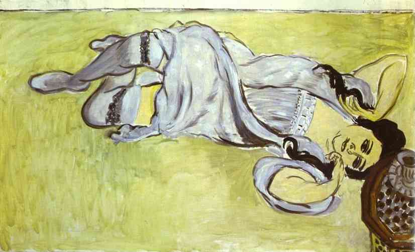 Wikoo.org - موسوعة الفنون الجميلة - اللوحة، العمل الفني Henri Matisse - Laurette with a Coffee Cup