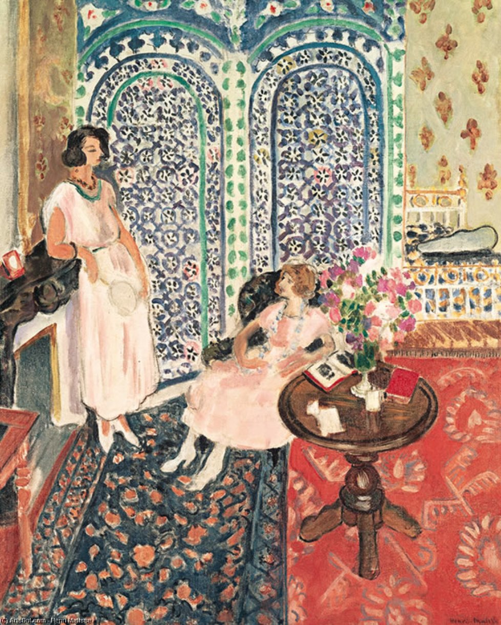 Wikioo.org - The Encyclopedia of Fine Arts - Painting, Artwork by Henri Matisse - Moorish Screen
