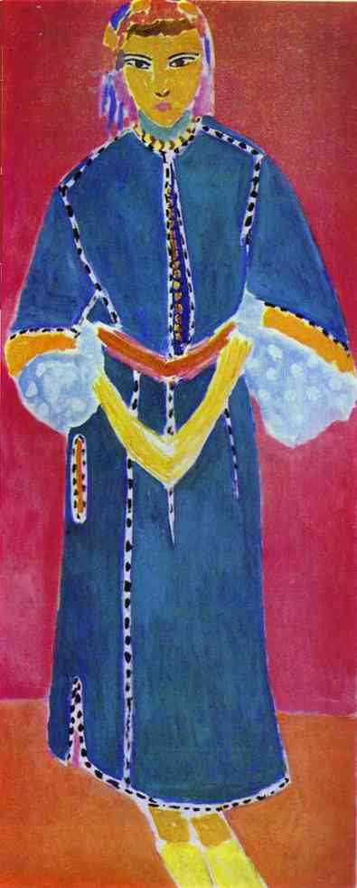 Wikoo.org - موسوعة الفنون الجميلة - اللوحة، العمل الفني Henri Matisse - Moroccan Woman (Zorah Standing)