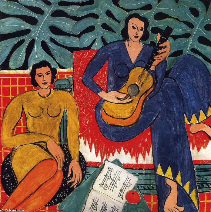 Wikoo.org - موسوعة الفنون الجميلة - اللوحة، العمل الفني Henri Matisse - Music
