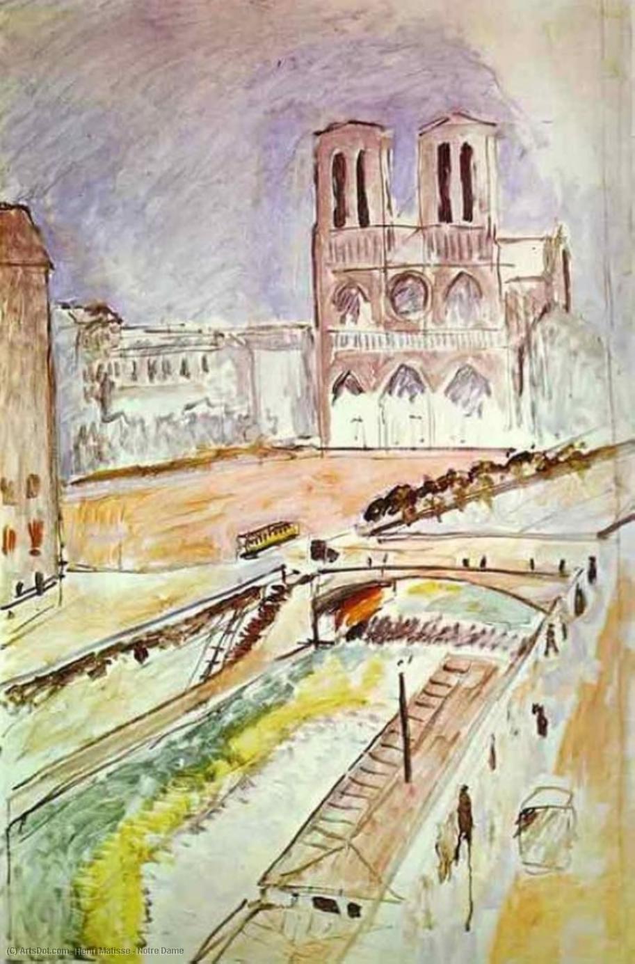 Wikoo.org - موسوعة الفنون الجميلة - اللوحة، العمل الفني Henri Matisse - Notre Dame