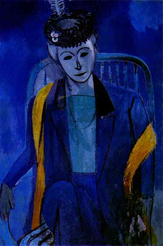 Wikoo.org - موسوعة الفنون الجميلة - اللوحة، العمل الفني Henri Matisse - Portrait of the Artist's Wife