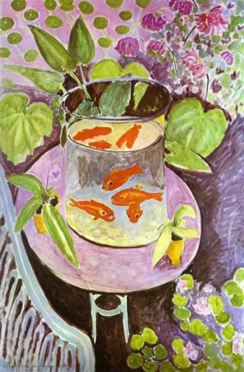 Wikioo.org - สารานุกรมวิจิตรศิลป์ - จิตรกรรม Henri Matisse - Red Fish