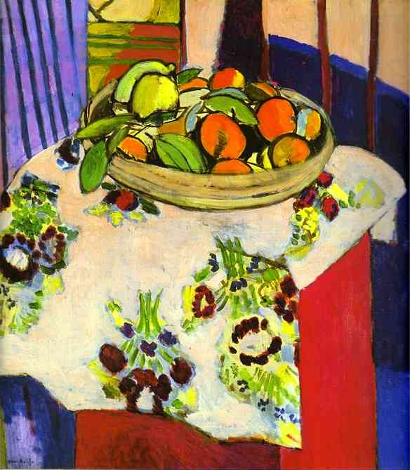 WikiOO.org - Enciklopedija dailės - Tapyba, meno kuriniai Henri Matisse - Still Life with Oranges