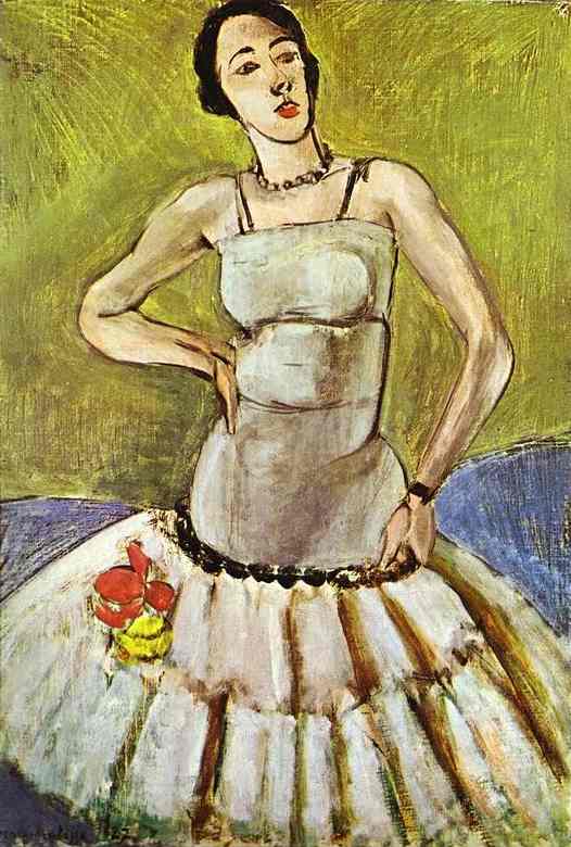 Wikoo.org - موسوعة الفنون الجميلة - اللوحة، العمل الفني Henri Matisse - The Ballet Dancer, Harmony in Grey
