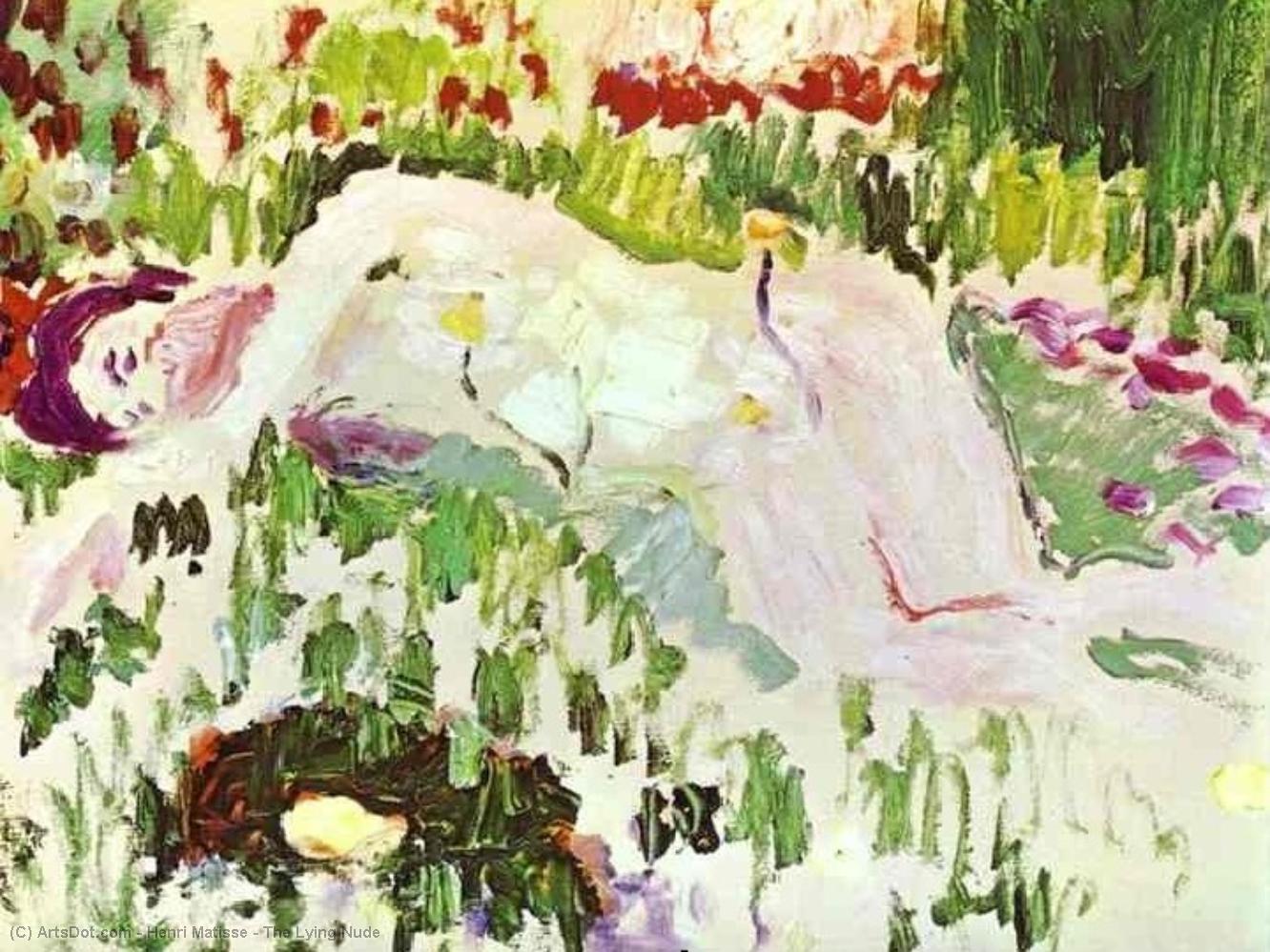 Wikioo.org - The Encyclopedia of Fine Arts - Painting, Artwork by Henri Matisse - The Lying Nude