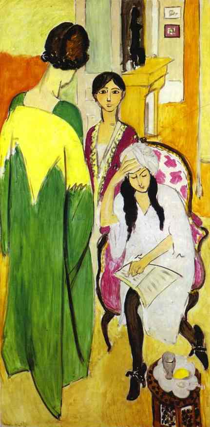 Wikioo.org - สารานุกรมวิจิตรศิลป์ - จิตรกรรม Henri Matisse - Three Sisters