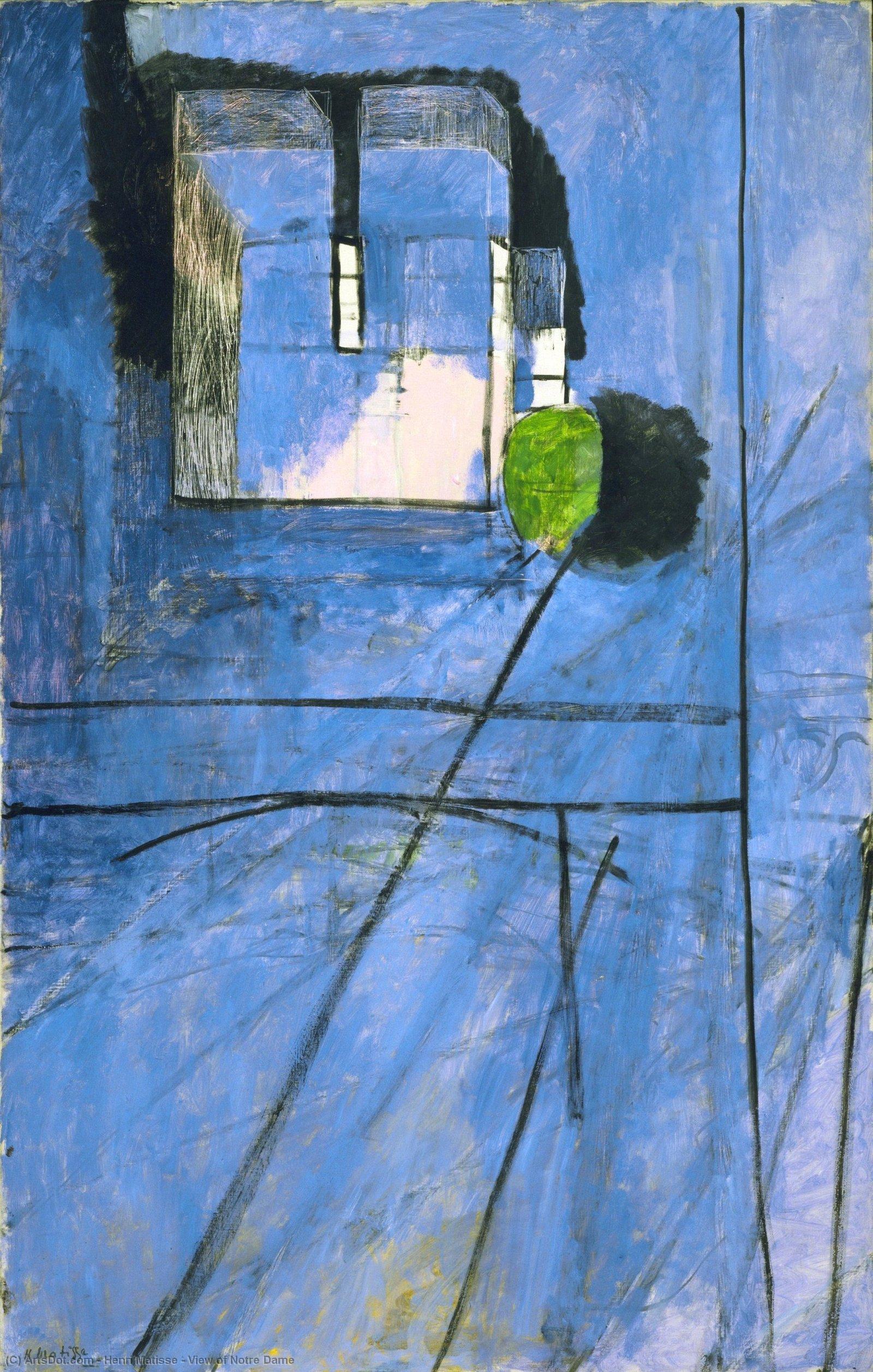 WikiOO.org - Εγκυκλοπαίδεια Καλών Τεχνών - Ζωγραφική, έργα τέχνης Henri Matisse - View of Notre Dame