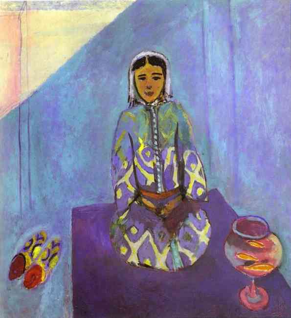 WikiOO.org - 百科事典 - 絵画、アートワーク Henri Matisse - テラス上のゾラ