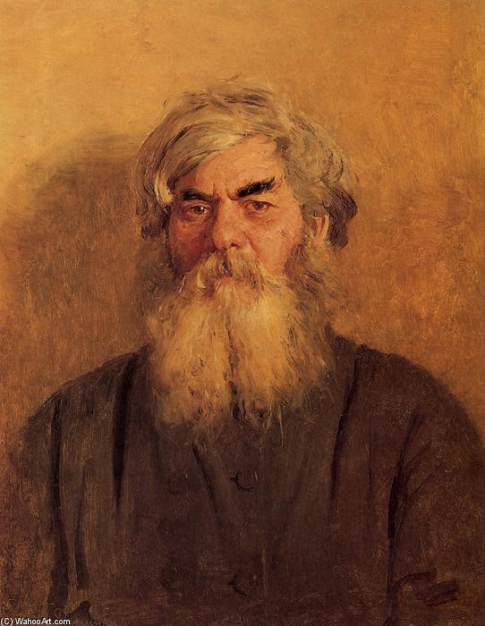 WikiOO.org - 百科事典 - 絵画、アートワーク Ilya Yefimovich Repin - 邪眼を持つ農民