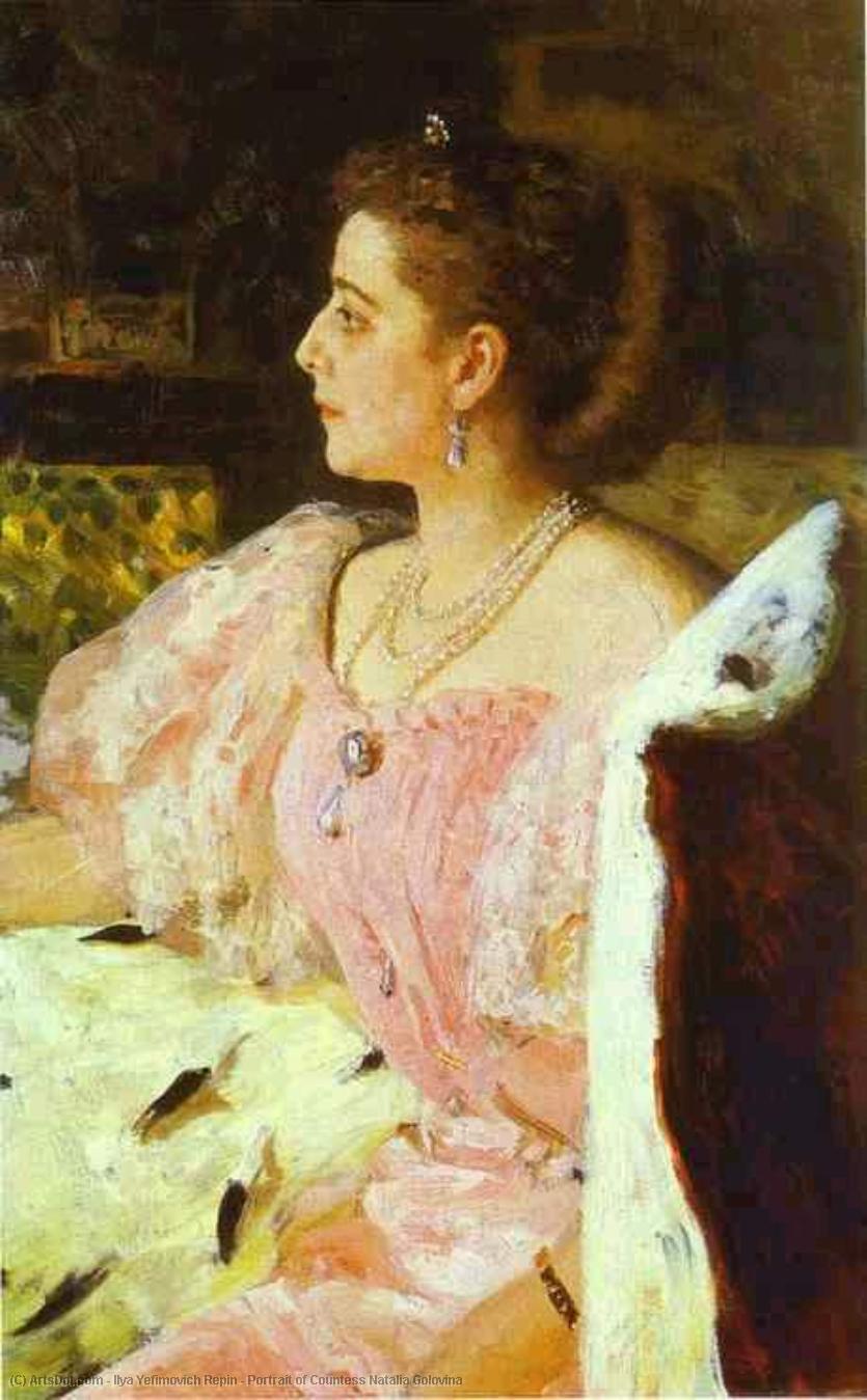 WikiOO.org – 美術百科全書 - 繪畫，作品 Ilya Yefimovich Repin - 肖像伯爵夫人纳塔利娅Golovina的