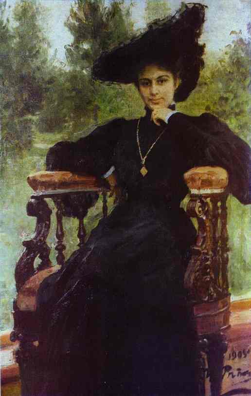 Wikioo.org - The Encyclopedia of Fine Arts - Painting, Artwork by Ilya Yefimovich Repin - Portrait of Maria Andreeva
