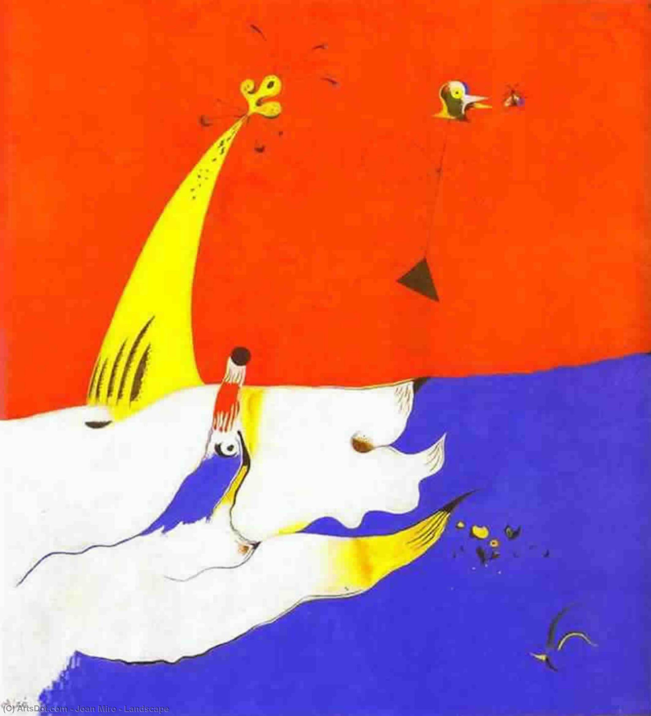 Wikioo.org – L'Enciclopedia delle Belle Arti - Pittura, Opere di Joan Miro - paesaggio
