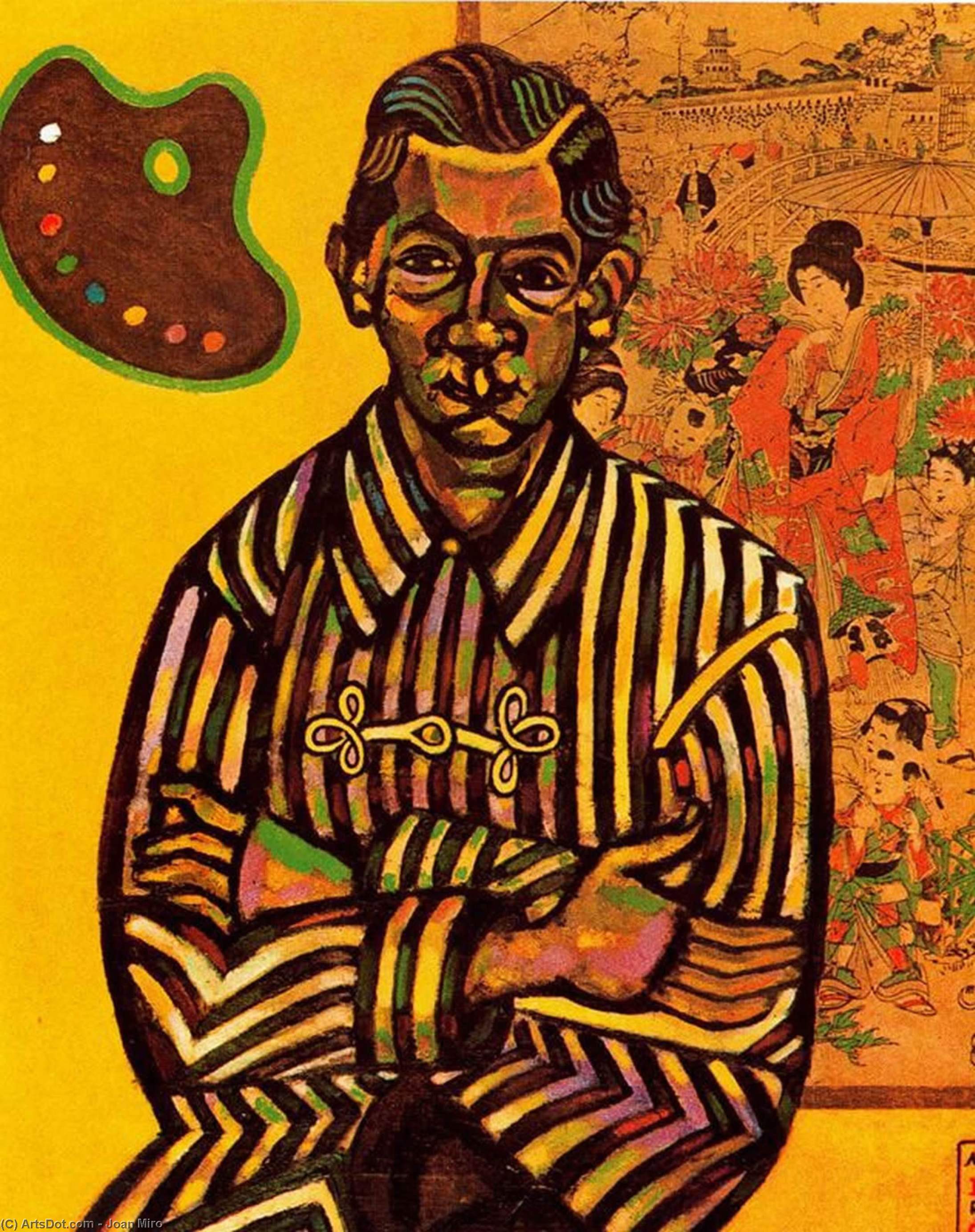 WikiOO.org - 百科事典 - 絵画、アートワーク Joan Miro - の肖像画 電子 . C言語 . Ricart