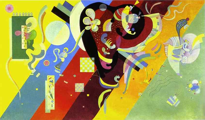 WikiOO.org - Encyclopedia of Fine Arts - Schilderen, Artwork Wassily Kandinsky - Composition LX