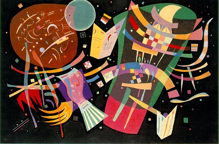 Wikoo.org - موسوعة الفنون الجميلة - اللوحة، العمل الفني Wassily Kandinsky - Composition X