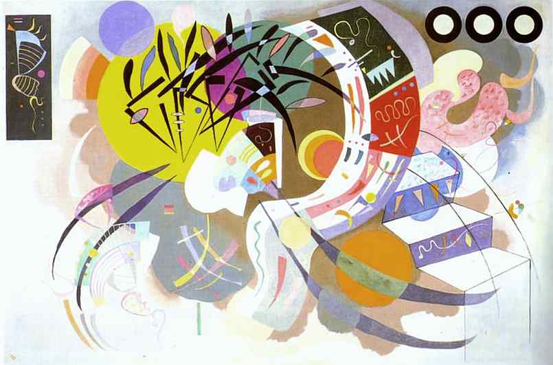 Wikoo.org - موسوعة الفنون الجميلة - اللوحة، العمل الفني Wassily Kandinsky - Dominant Curve
