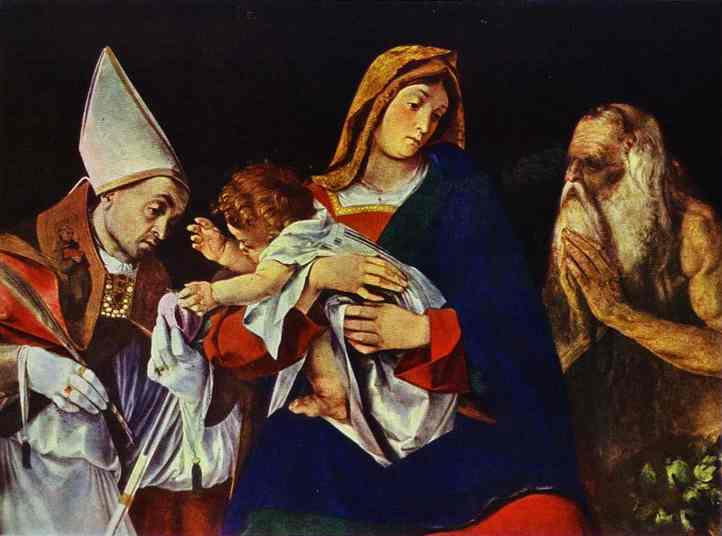 Wikioo.org - The Encyclopedia of Fine Arts - Painting, Artwork by Lorenzo Lotto - Holy Conversation