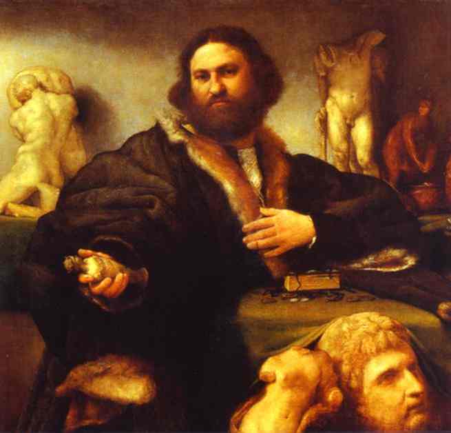 WikiOO.org - Enciclopédia das Belas Artes - Pintura, Arte por Lorenzo Lotto - Portrait of Andrea Odoni