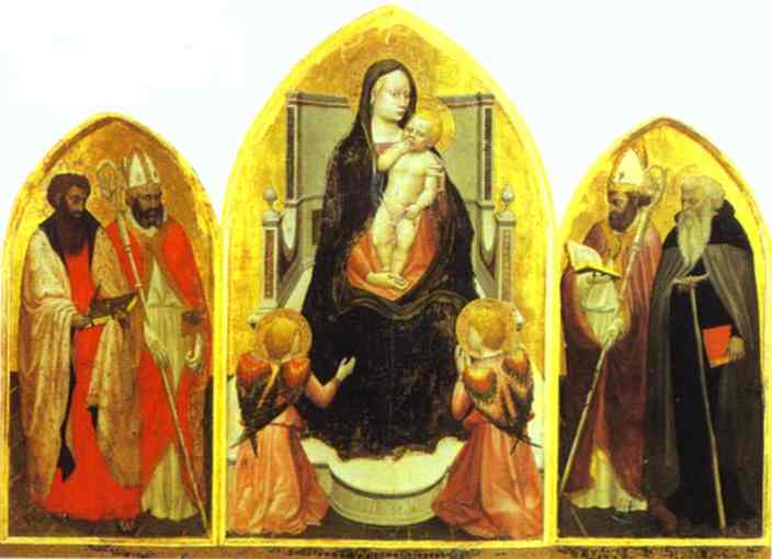 WikiOO.org – 美術百科全書 - 繪畫，作品 Masaccio (Ser Giovanni, Mone Cassai) - 圣Giovenale三联