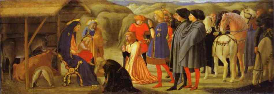 WikiOO.org - Güzel Sanatlar Ansiklopedisi - Resim, Resimler Masaccio (Ser Giovanni, Mone Cassai) - The Adoration of the Magi