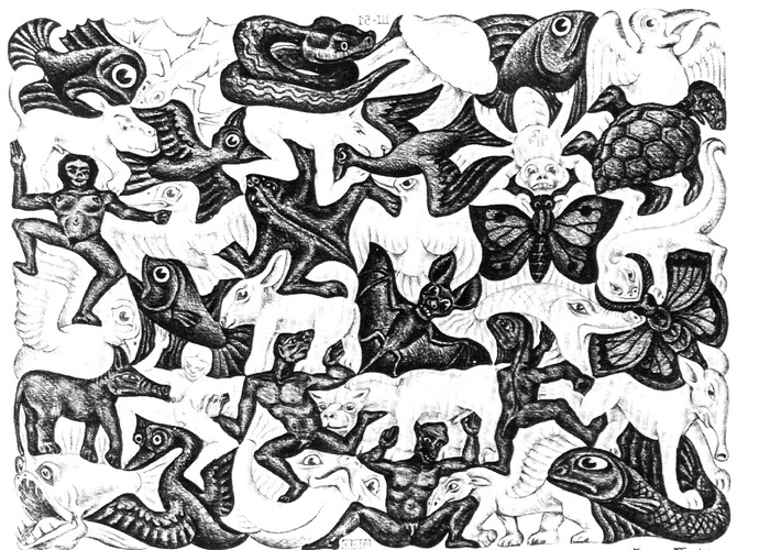 WikiOO.org - Encyclopedia of Fine Arts - Malba, Artwork Maurits Cornelis Escher - 3