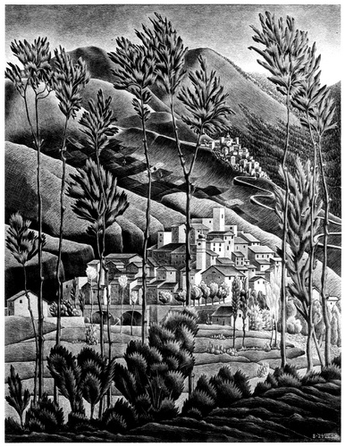 WikiOO.org - Encyclopedia of Fine Arts - Lukisan, Artwork Maurits Cornelis Escher - Alfenda Abruzzi