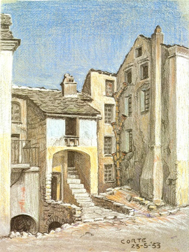 Wikioo.org - Encyklopedia Sztuk Pięknych - Malarstwo, Grafika Maurits Cornelis Escher - Corte Corsica