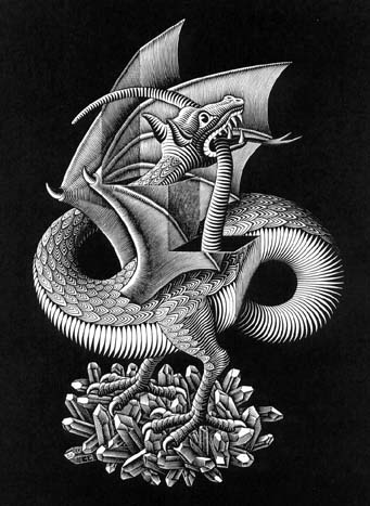 Wikioo.org - Encyklopedia Sztuk Pięknych - Malarstwo, Grafika Maurits Cornelis Escher - drake