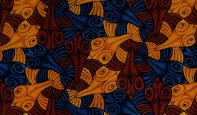 Wikioo.org - Bách khoa toàn thư về mỹ thuật - Vẽ tranh, Tác phẩm nghệ thuật Maurits Cornelis Escher - fish