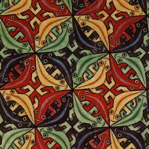 Wikioo.org - สารานุกรมวิจิตรศิลป์ - จิตรกรรม Maurits Cornelis Escher - gecko