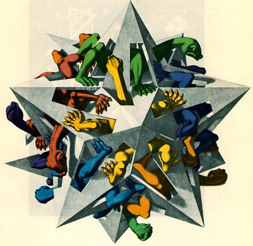 WikiOO.org - Енциклопедия за изящни изкуства - Живопис, Произведения на изкуството Maurits Cornelis Escher - gravity