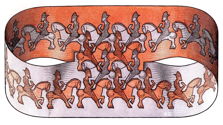 Wikioo.org - Bách khoa toàn thư về mỹ thuật - Vẽ tranh, Tác phẩm nghệ thuật Maurits Cornelis Escher - Horseman