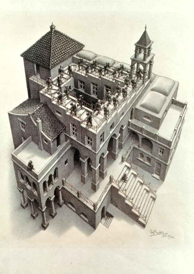 Wikioo.org - The Encyclopedia of Fine Arts - Painting, Artwork by Maurits Cornelis Escher - house