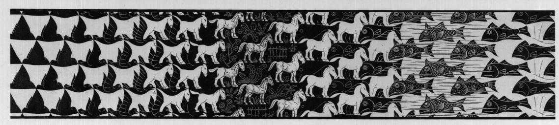 Wikioo.org - Encyklopedia Sztuk Pięknych - Malarstwo, Grafika Maurits Cornelis Escher - metamorph5