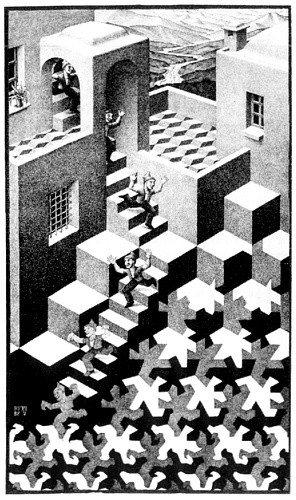 Wikioo.org - Encyklopedia Sztuk Pięknych - Malarstwo, Grafika Maurits Cornelis Escher - monello