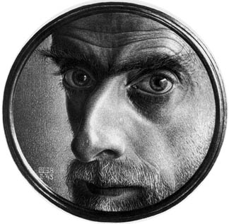 Wikioo.org - Encyklopedia Sztuk Pięknych - Malarstwo, Grafika Maurits Cornelis Escher - reflection