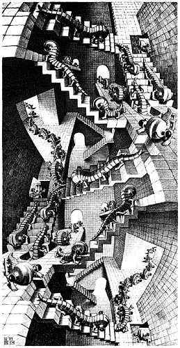 WikiOO.org - אנציקלופדיה לאמנויות יפות - ציור, יצירות אמנות Maurits Cornelis Escher - stairs